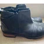 Sorel  Leather Chelsea Ankle Boots Black Waterproof Casual Winter 8.5 City Urban Photo 5