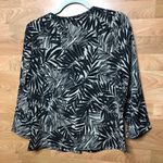 Jaclyn Smith Vintage  Button Up Leaf Pattern Size Small Blouse Photo 1