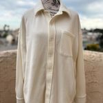 Victoria Sport Victoria’s Secret PINK reverse fleece shacket in creamer white size S small Photo 4