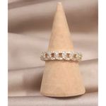 Boutique Gold Iced Cuban Chain Ring | Gold Plated Sterling Silver Photo 2