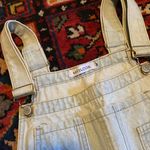 Midlook Distressed Floral Painted Denim Overalls Gray Size undefined Photo 2