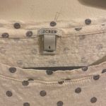 J.Crew Womens‎  Gray White Polka Dot 3/4 Sleeve Round Neck T-Shirt Size Small Photo 1