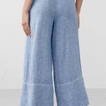 BANANA REPUBLIC blue wide leg linen blend crop pants Size XS Photo 0