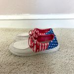 Hey Dude  Women's Sneakers - Red, White, and Blue Photo 3