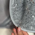 Oleg Cassini Women’s Light Gray Sequined lace Open Bolero Jacket Mystic Size 2 Photo 6