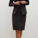 NWT MM Lafleur Hoffman Tropical Wool Blend Tailored Blazer Size 16 Gray Photo 1