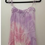 SWF Revolve Tie Dye Dynamic Maxi Dress Tie Straps Rainbow EUC M Australia Pink Size M Photo 2