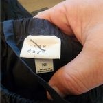 A New Day  Drawstring black Lenin Midi skirt size xs Photo 2