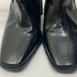 Nasty Gal Elegant Black Croc-Embossed Ankle Boots Women’s Size 6 Photo 4