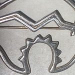 Authentic Vintage Native American Sterling Silver Grizzly Pin/Brooch Photo 8