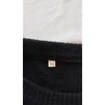 Big White Heart Cable Knit Sweater in Black size M Size M Photo 5