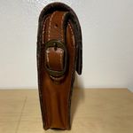 Patricia Nash Marciana Flap Crossbody Tooled Leather Fold Over Adjustable Tan Photo 4