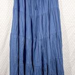 Aerie ‎ Blue Tiered Pull On Maxi Skirt Photo 0