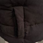 Ci Sono  Black Hooded Puffer Cropped Vest Jacket Size Medium Photo 3