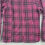 Columbia  Full Zip Fleece Sweater Jacket Women's Size Medium Pink Plaid Photo 8