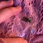 Chico's Chico’s size S/M linen blend dolman sleeve lace boho dusty rose top Photo 6