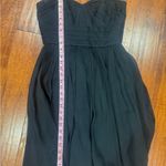J.Crew  Black Cocktail Dress Strapless Sweetheart Neckline Size 2 Mini EUC Photo 2