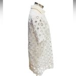 ZARA  openwork crochet short dress with buttons Size Medium Photo 7