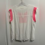 Solitaire  White Blouse with Pink Embroidery Photo 1