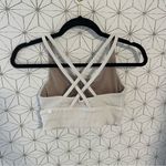 Lululemon  Energy Bra White Longline Ribbed Photo 4