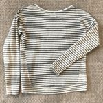 Lou & grey Gray Striped Crew Neck Pullover Sweater Photo 1