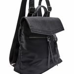 Botkier New York Black Nylon/Faux Leather Backpack Photo 2