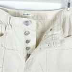 PacSun  Pacific Sunwear Fray Panel Details High Rise Cream Dad Jeans, Size 28 Photo 12