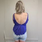 Free People  Ruffle V-Neck Tank Top - Size L Photo 1