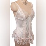 Vintage 50’s lingerie top White Size L Photo 5