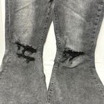Risen Women's High Rise Distressed Raw Hem Flare Jeans 32/15 NWT Black Size undefined Photo 2