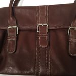 Fossil leather satchel top handle shoulder/handbag Photo 1