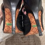 L.A.M.B. black leather sandals open toe made in Brazil Photo 5