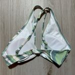 Shade & Shore Women's Wrap Halter Bikini‎ Top  Green/White Size Small (4-6) Photo 3