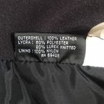 wilson's leather Vintage  Sz M Womens MAXIMA Collarded Peplum Motorcycle Vest Photo 4