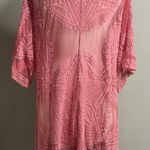Elegant Pink Lace Kimono Cardigan Photo 1