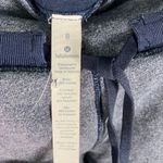 Lululemon Cool and Collected Jogger Pants Navy Gray Cotton Blend Size 8 Active Blue Photo 3