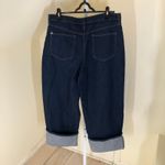 Kate Spade X Target NWT High Rise Straight Leg Wide Cuff Size 16 Blue Photo 9