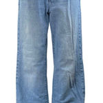 ZARA Women's Blue High Waisted Medium Wash Wide Leg Baggy Denim Jeans Size 6 Photo 0