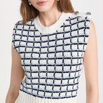 Veronica Beard  Nazife Cotton Sweater Tank‎ Photo 0