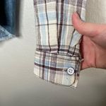 Free People Road Trip Getaway Long Sleeve Plaid Multimedia Top S Photo 3