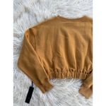 Civil Regime Cropped Sweatshirt Size Small Yellow Photo 5