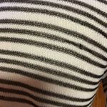 Chenault striped V Neck Beachy Sweater White Photo 4