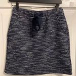 Loft Navy Blue And White Skirt Photo 0