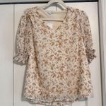 Baltic Born NWT Cream Floral Blouse Photo 1
