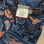 Dress Barn  XL Paisley Blouse, Elastic bottom, no stretch pit to pit 22 length 26 Photo 3