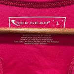 Tek Gear  hot pink and black racer back tank with built in bra size large Photo 3