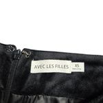 Avec Les Filles Anthropologie  Bow Embellished Slit Mini Skirt Size: XS Photo 3