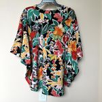 Jodifl Top Womens Small Bold Floral V Photo 2