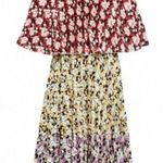 nwt valentino pleated floral dress Photo 3