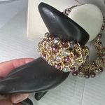 Boutique Vintage Skyline Collection Plum & Pearl choker collar statement set. Photo 2